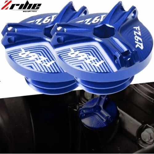 Oil Filler Cap For Yamaha FZ6R 2009 2010 2011 2012 2013- 2017 Motorcycle Accessories Engine Oil Drain Plug Sump Nut Cup Cover