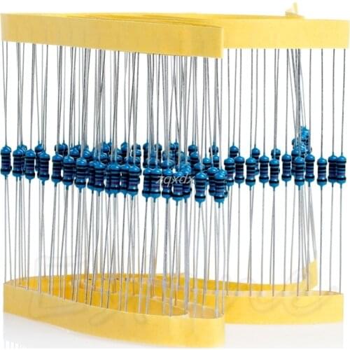 New 100pcs 1/4w Watt 10K ohm 10Kohm Metal Film Resistor 0.25W +-1% R15 Whosale&DropShip