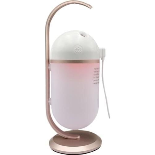 Mini Portable Visible Ultrasonic Cool Mist Humidifiers, Optional Night Light 6 Colors Changing For Bedrooms, Baby Rooms