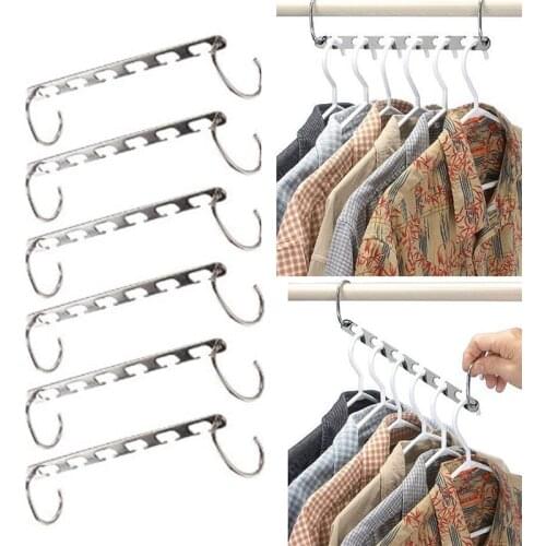 Multi-functional Trouser Storage Rack Pants Storage Shelf Half Toroidal Universal Metal Hangers Save Space Clothing Organizer