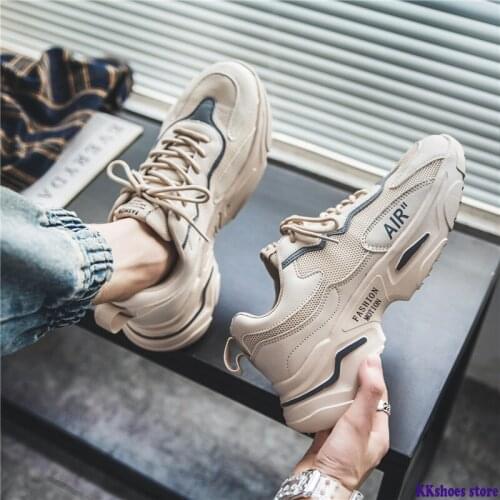 Korean Men Trendy Sneakers Fashion All-match Student Casual Board Shoes Outdoor Light Mens Walking Sneakers Tenis