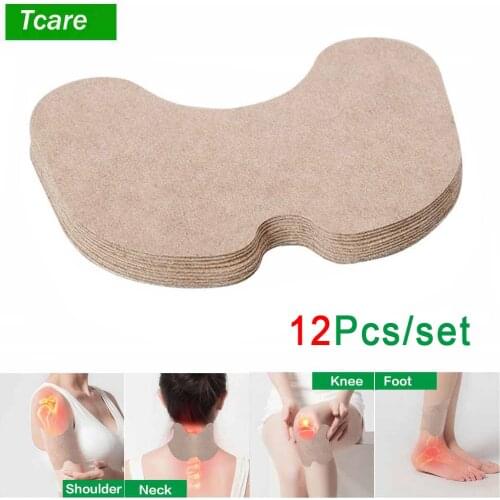Tcare 12Pcs/Set Knee Plaster Sticker Wormwood Extract Knee Joint Ache Pain Relieving Paster Knee Rheumatoid Arthritis Body Patch