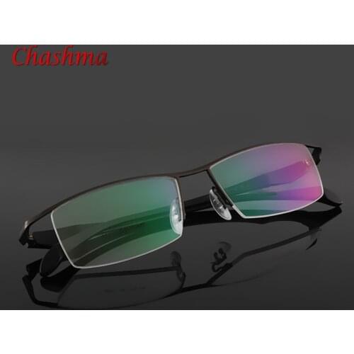 Prescription GlassesTitanium Half-rim Frame Eyeglasses Business Men Spectacle Frame Eyeglasses Myopia Glasses Oculos de grau