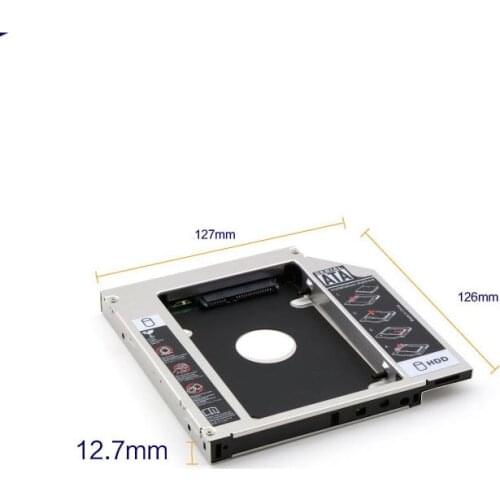 SATA 3.0 2nd HDD Caddy 9.5mm 2.5" 2TB SSD Case Hard Disk Enclosure with LED For Laptop DVD-ROM Optical Bay box Optometrist
