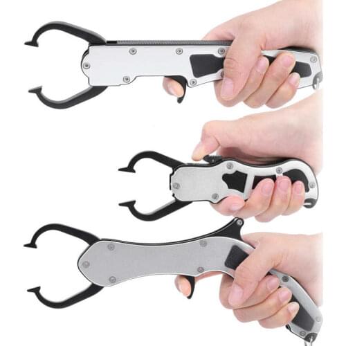 Portable Fish Pliers Aluminum Alloy Fishing Pliers Grip Fish Lip Clip Gripper Clamp Controller Tong Fishing Tackle Gear