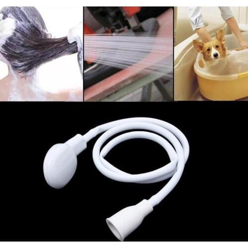Portable Handheld Splash Shower Tub Sink Faucet Attachment Spray Shower Washing Pet Head Kit Hose Sprinkler F4U9