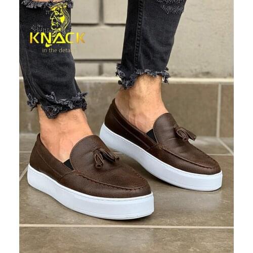 Knack Casual Male Sneakers Oxford Design Leather Suede Men Shoes Wedding Casual Breathable Men 'S Shoes Big size 40-44