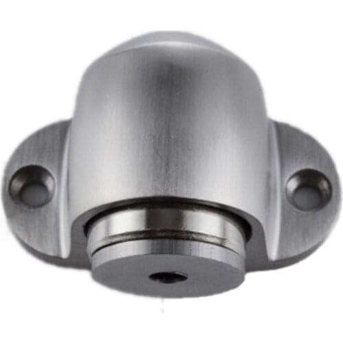 3pcs/lot Durable Solid Precision Casting 304 Stainless Steel Door Stopper Strong Magnetic Suction Refined Brushed Doorstops