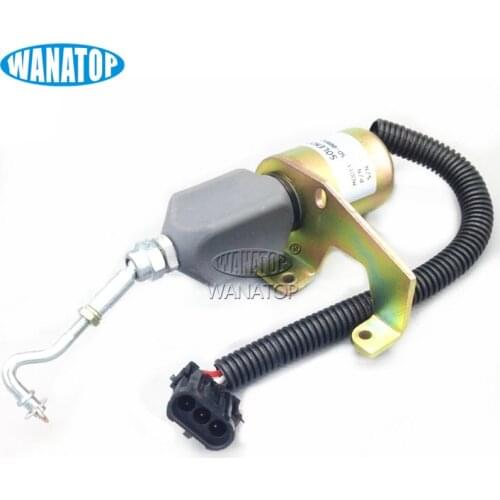 24V Excavator Fuel Stop Shutdown Solenoid 4942879 C5254169 SD-008A2 for Cummins 6CT
