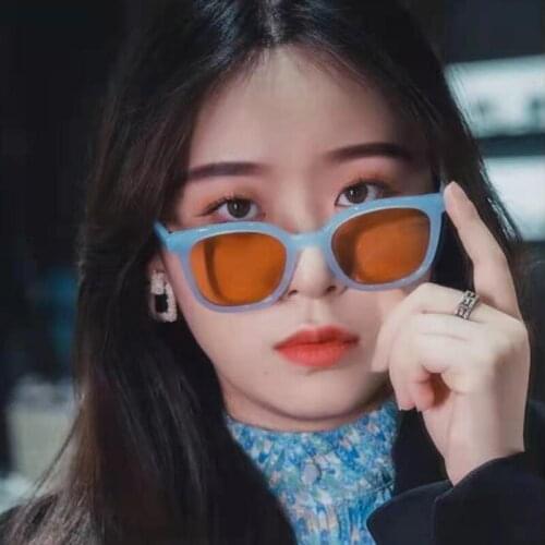 Candy color sunglasses women men 2021 brand designer yellow orange green ladies fashion sun glasses retro oculos de sol feminino