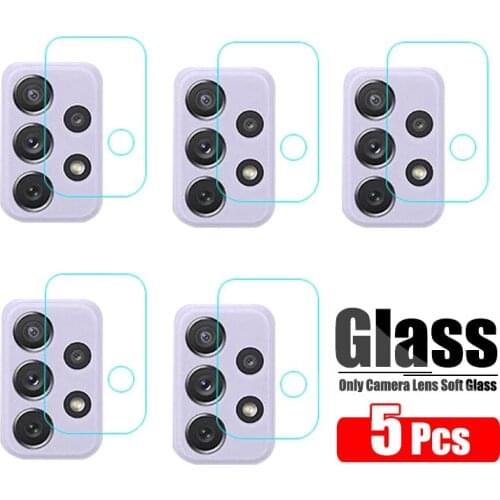 5 Pcs Camera Len Glass For Samsung Galaxy A42 5G A22 A02S A12 A21S A52 A72 A32 A51 A71 M31 M31S M32 M51 M02S Back Protector Film