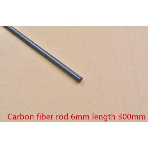 6mm carbon fiber rod length 300mm for round aeromodelling stiffener plane robot 1pcs