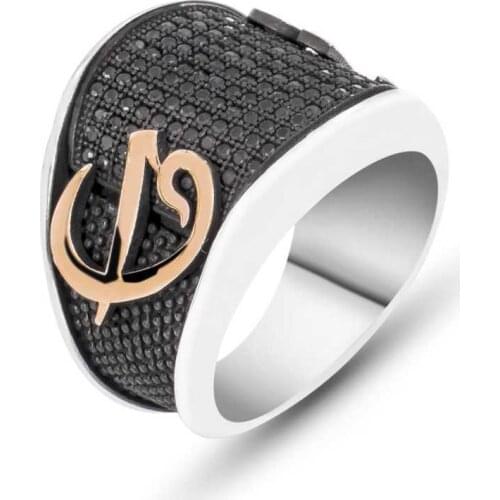 Tevuli 925 Sterling Silver Aleph Vav Male Ring