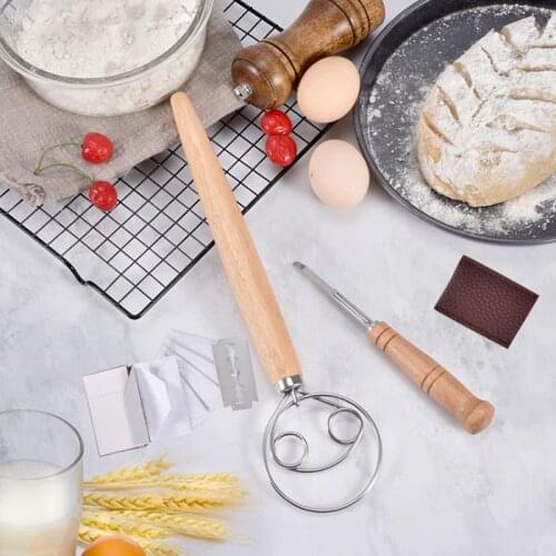 YOMDID Practical Egg Beater Stirrer For Flour Cream Bread Knife Dough Cutter Stainless Steel Whisk Stiring Kitchen Accessories