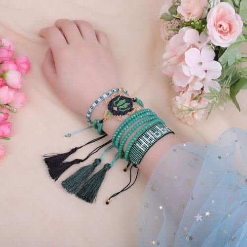 ZHONGVI MIYUKI Bracelet Women Summer Bracelets Boho Pulseras Mujer Moda 2020 insect Jewelry Child Animal Jewellry letter Gift