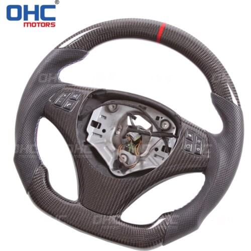 100% Real Carbon Fiber Steering Wheel compatible for E82 E90 E87 E93 E92 3 series 1 Series M Performance
