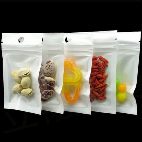 10000pcs 7*10cm Resealable Small Size transparent Self Seal grocery bag Clear white Gifts Jewelry&Craft zip lock Packaging pouch