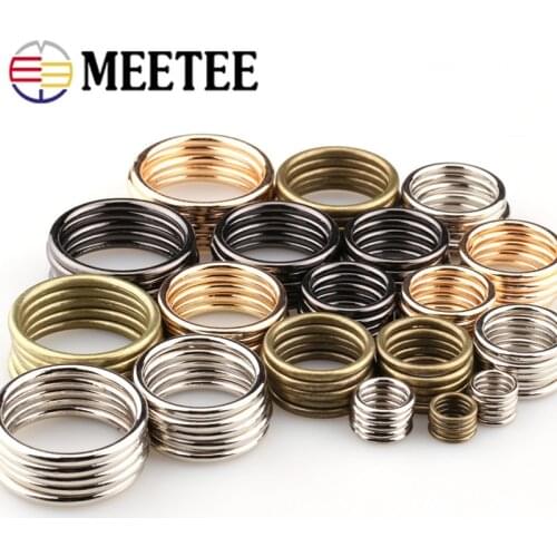 20pcs 20/25/30/35mm Metal O Ring Buckles High Quality Hook Snap Bag Keychain Connector Buckle Dog Collar Webbing DIY Accessories