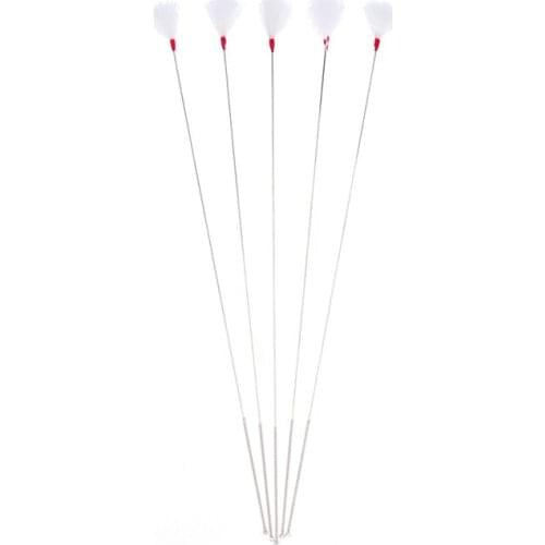 5pcs Goose Feather Earpick Wax Remover Silver Needle Curette Adult Ear Dig Tools Spoon Cleaner Stick Health Care Ear Pick Tools