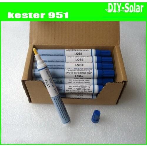 50pc Kester-951 Rosin Flux PEN 500ml (50 x 10ml) good for DIY Solar cells Panels soldering, PCB board/electrical repair