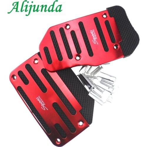 Aluminum Auto Parts Air Brake Pedal Pedi, Styling Sticker Cover for Mazda Mitsubishi ASX/Outlander/Lancer Evolution/Pajero