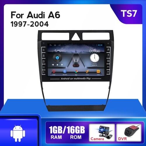 Android 8.1 Ram 1G IPS 4core Car Radio Multimedia Video Player Auto Stereo GPS For Audi A6 C5 1997-2004 S6 RS6 Wifi 2 Din No Dvd