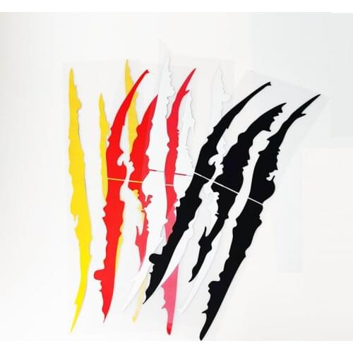 Car Styling Ghost Claw Scratch Stripe Marks Headlight Decal Stickers for Skoda Octavia Fabia Rapid Superb Yeti Roomster