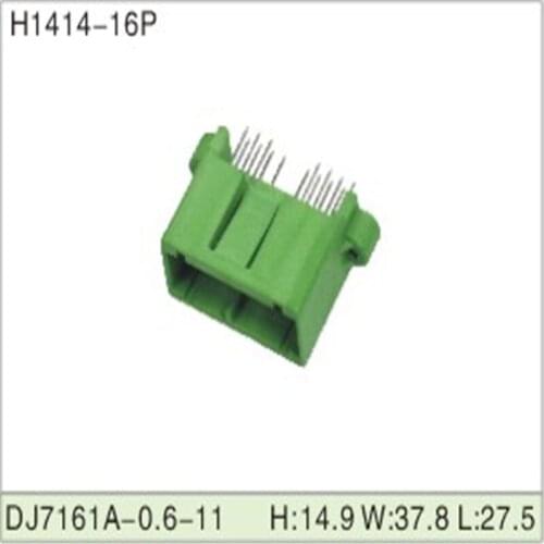 Free shipping 200pcs DJ7161A-0.6-11 16Pin 0.6mm AMP Car Electrical Wire Connectors for VW,BMW,Audi,Toyota,NISSAN AND other