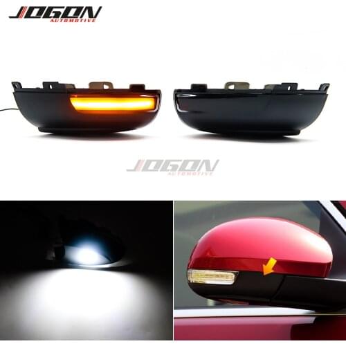 For VW Volkswagen Tiguan MK1 2008-2016 LED Dynamic Turn Signal Blinker Sequential Side Wing Mirror Indicator Light Puddle Light