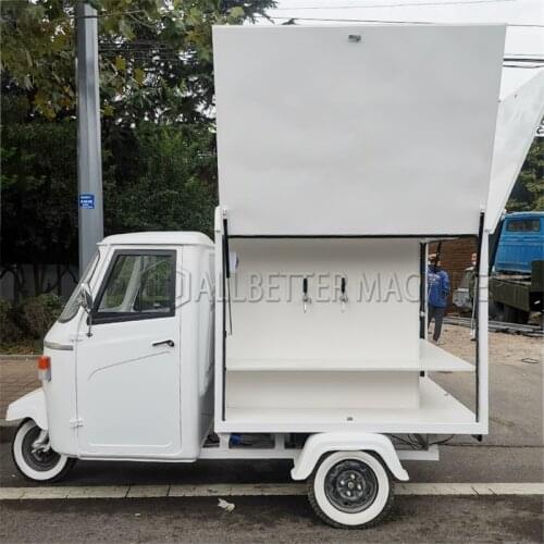 Electric Piaggio Car Restaurant Kitchen Beer Stand Europe Mini Food Truck Mobile Food Cart