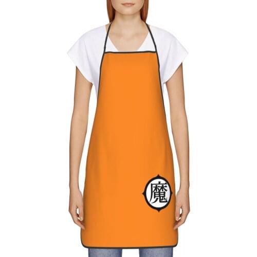 Kanji Gohan Piccolo Kitchen oil resistant wreath Anime Cosplay kitchen apron House cleaning for Women 72*52cm