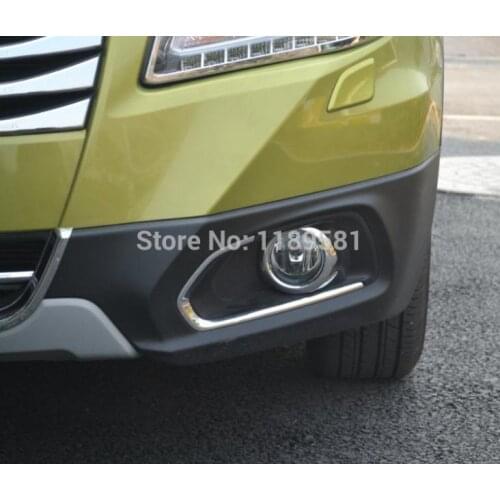 For Suzuki S-Cross 2014 2015 2016 ABS Chrome Front Fog Light Lamp Cover Trim Molding Bezel Garnish
