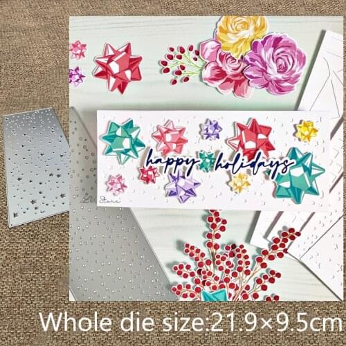 New Design Craft Metal stencil mold Cutting Dies Star Coverplate decoration scrapbook die cuts Album Paper Card Craft Embossing