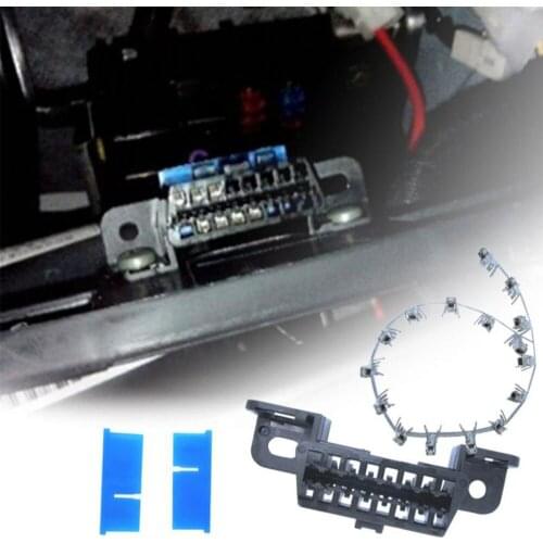 New High Quality 1 Set 16 Pin Female Wire Sockets Connector OBDII Car Auto Adapter OBD2 Universal