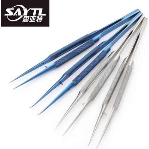 SAYTL Professional Repair Titanium Alloy Fingerprint Tweezers 0.01/0.02 mm BGA Motherboard Maintenance Nipper