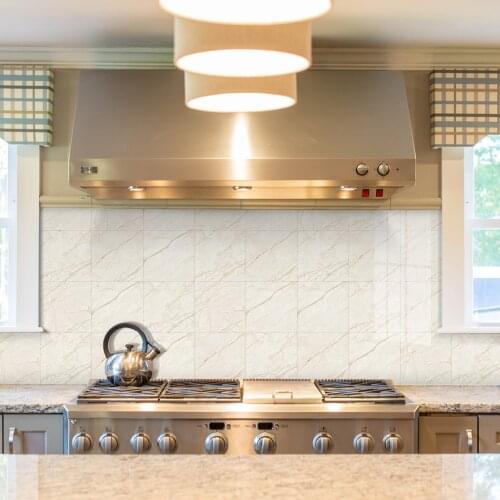 Simple marble waterproof sticker kitchen bathroom tile oil-proof sticker, durable wall sticker