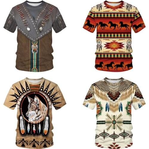 QNPQYX New Men streetwear 3D T-shirt Casual Funny Tee Shirt Short Sleeve Print Animal Summer Fashion Tops Tees Indian Style