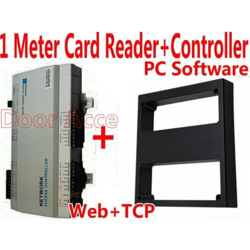 0~1 Meter access gate kit Card 1 pcs 125KHz RFID Middle range card reader+1 pc of Web/TCP/IP Car Controller PCB Hotel Office Kit
