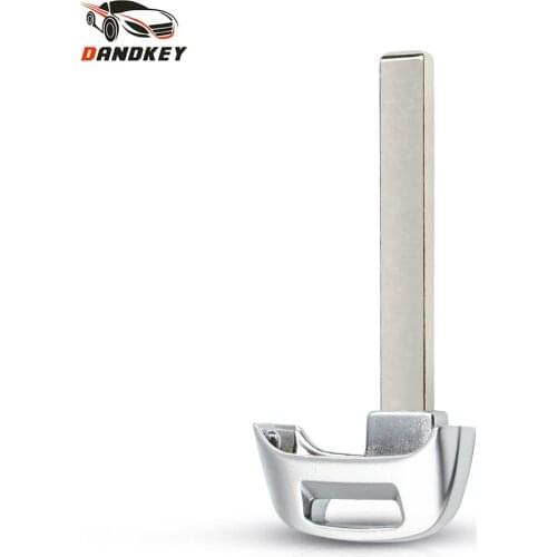 Dandkey Replacement For Audi SQ7 Q7 TT A8L 2018 Car Remote Small Insert Emergency Key Blade Fob Smart Key Blank Uncut HU66 Blade