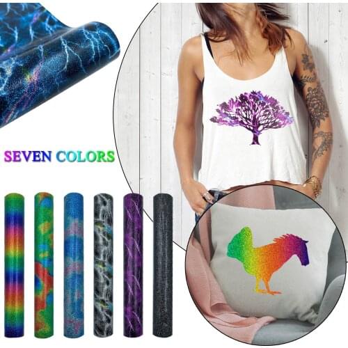 Vinyl Heat Thermal Transfer Iron On DIY Garment Film Silhouette Paper Fabric DIY Self Adhesive Decal Clothes Decor Film 30*25CM