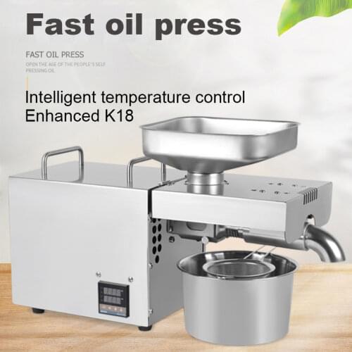 YESOK K18 Automatic Oil Press Household FLaxseed Oil Extractor Peanut Oil Press Cold Press Oil Machine 1500W（max