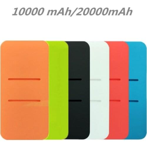 2020 Silicone Protector Bag ForXiao Mi 2 10000/20000mAh Dual USB Power Bank Powerbank