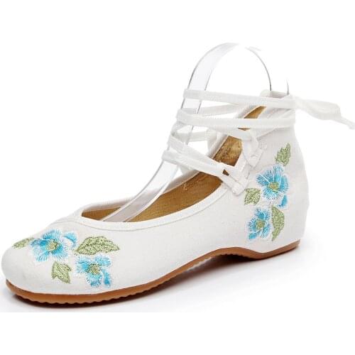 Women Flats Shoes 2020 Loafers Slip On Flat Shoes Ballet Flats Comfort Increased Womens Shoes Embroider Vingate Shoes