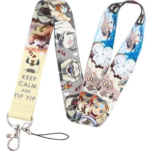 10pcs The Last Airbender Lanyard for Keys Phone Cool Neck Strap Lanyard for Camera Whistle ID Badge Cute webbings ribbons Gifts