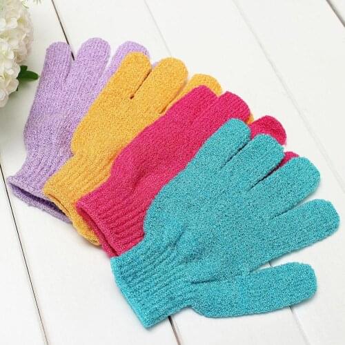 1x Shower Exfoliating Body Scrub Glove Dead Skin Removal Massage Spa Bath Mitt