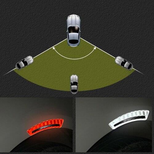2Pcs Red Car Wheel Eyebrow Fender Reflective Stickers Decals Carbon Fiber Strip Mudguard Protection Car Accessories