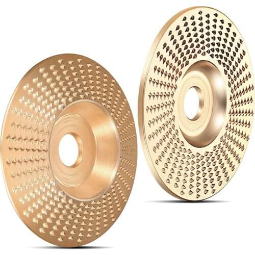 2Pcs Grinding Wheel 5/8 Inch Drilled Woodcarving Discs, Including Flat and Inclined Grinding Discs, for Wood Trimming Retail