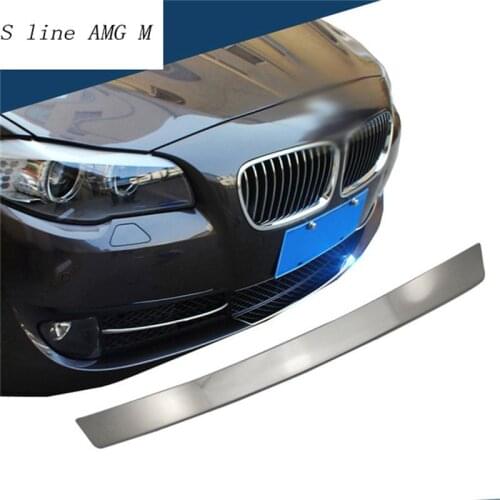 Car styling For BMW 5 Series f10 f07 5gt Front Bumper Lip Lower Bumper Frames Covers decorative Stickers Trim auto accessories