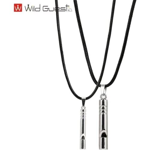 Titanium Emergency Whistle Loud Portable Keychain Necklace Whistle Keyring for Emergency Survival Outdoor Hiking Camping