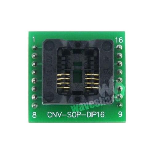 Waveshare SOP8 TO DIP8 Enplas IC Programming Adapter Test Burn-in Sockfor SOP8 SO8 SOIC8 Package